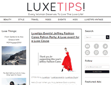 Tablet Screenshot of luxetipsmag.com